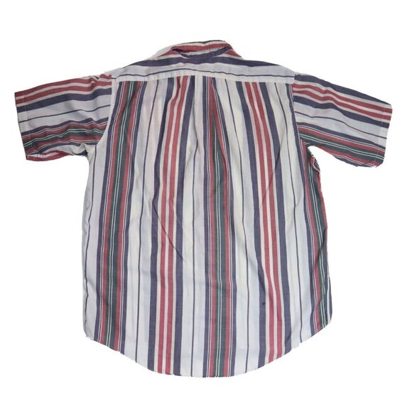 VINTAGE MEN S STRIPED BUTTON-UP SHIRT - CHATHAM CLOTH - SIZE L TALL - Picture 7 of 7